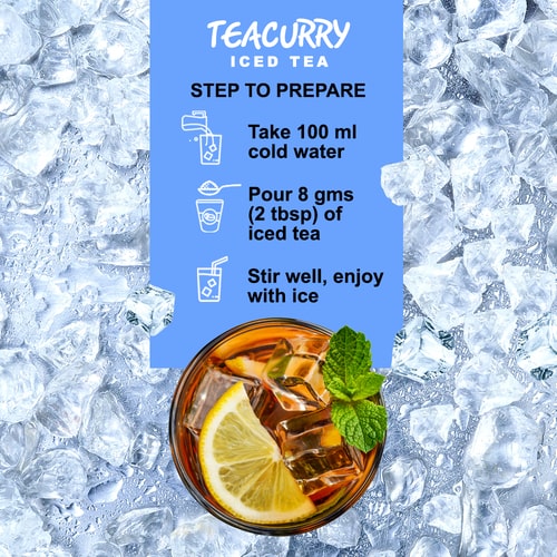 Teacurry Strawberry Instant Iced Tea - steps to prepare 