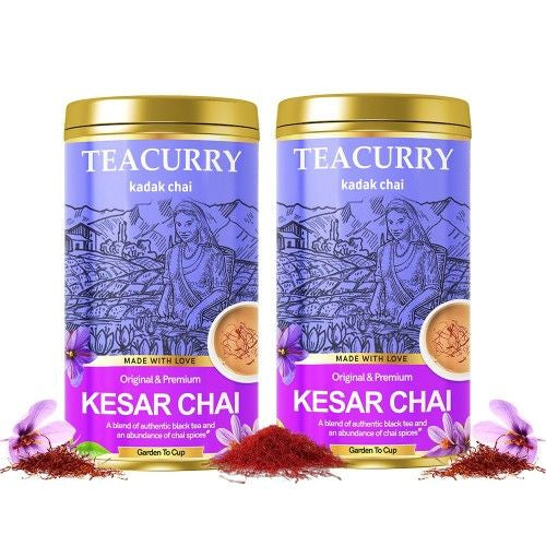 Teacurry Kesar Chai Tin Can 