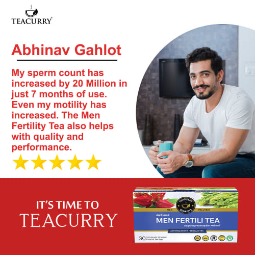 Teacurry Men Fertility Tea Testimonial Image