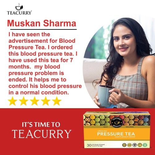 Teacurry Pressure Tea Testimonial Image