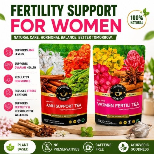 Teacurry AMH Support Tea and Women Fertility Tea Combo Video