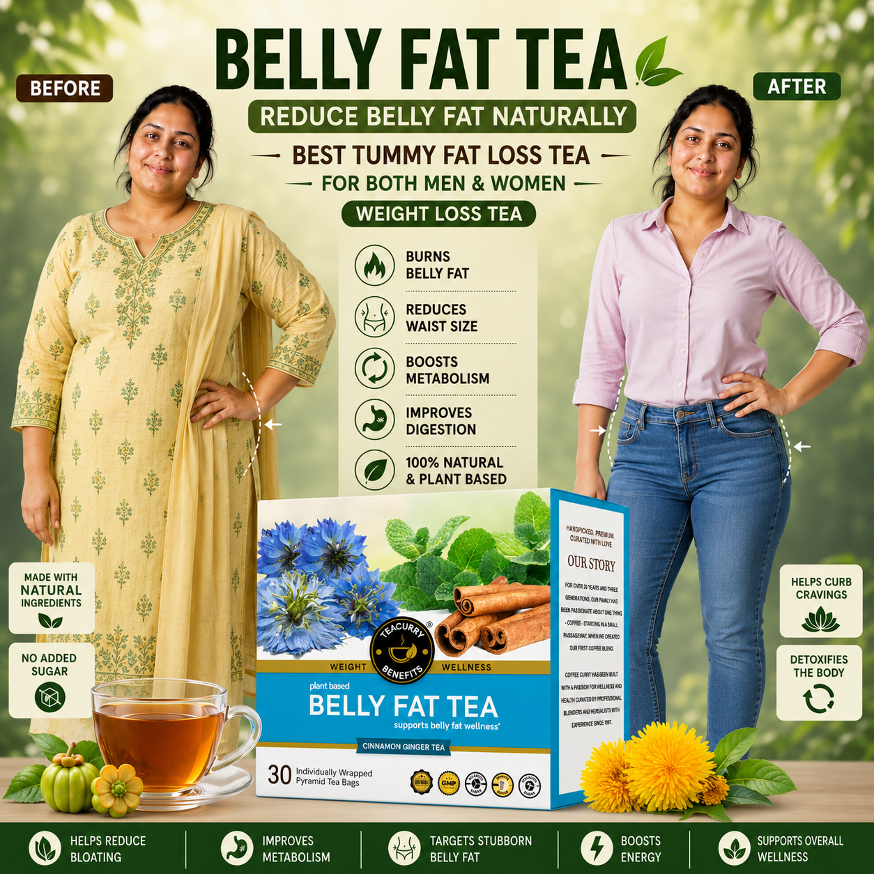 Teacurry Belly Fat Tea - Video