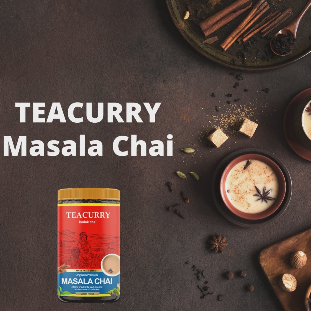 TEACURRY Masala Tea Video - indian chai tea - instant masala tea - indian masala tea
