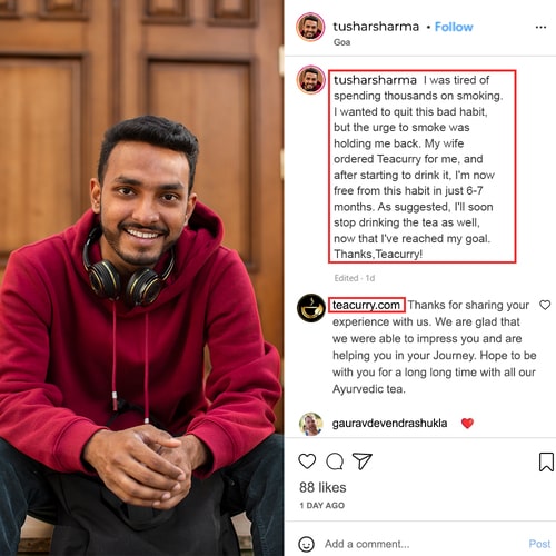 Teacurry Breathe Easy Tea Customer Review