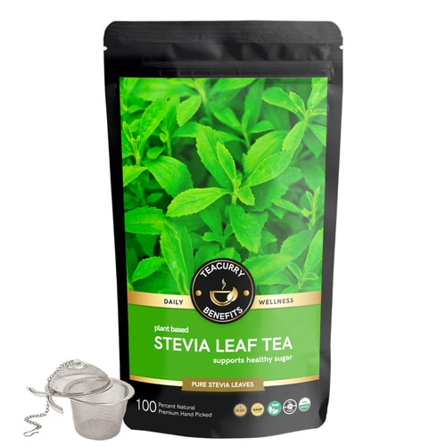 Teacurry Stevia Leaf Tea - lose pack with infuser 