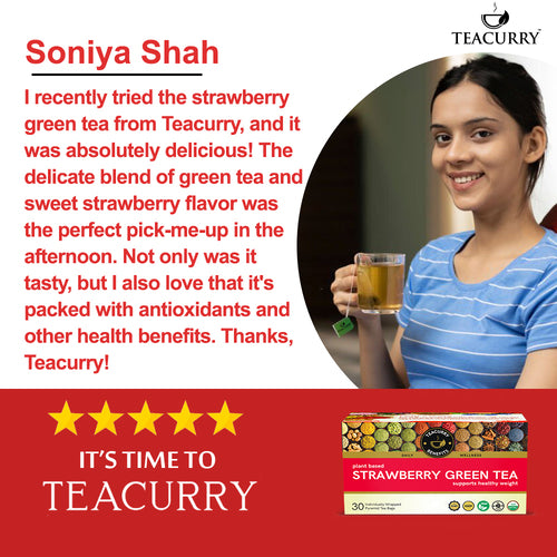 Teacurry Strawberry Green Tea - customer reviews