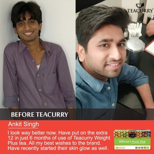 Teacurry Weight Plus Tea Before and After