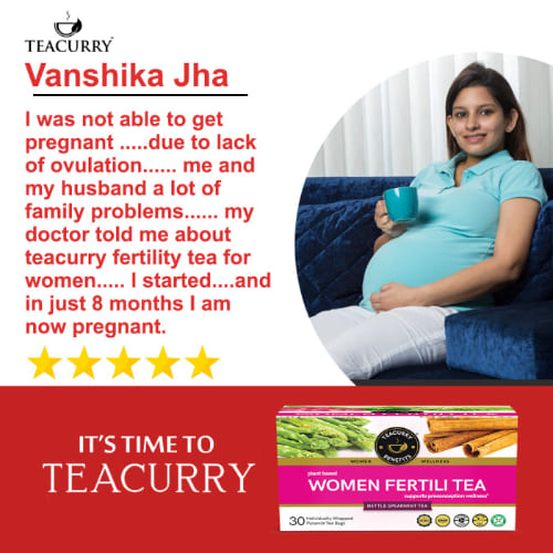 Teacurry Women Fertility Tea Testimonial Image