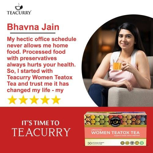 Teacurry Women Teatox TeaTestimonial Image