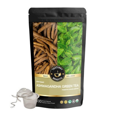 Teacurry Ashwagandha Green Tea Pouch with Infuser