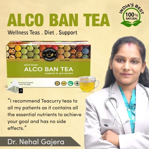 Teacurry Alco Ban Tea Box Approved by Doctor Nehal Gajera