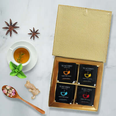 Teacurry Couple Wellbeing Gift Box Tea Bags