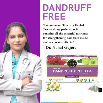 Teacurry dandraff free tea approved by Doctor Nehal Gajera