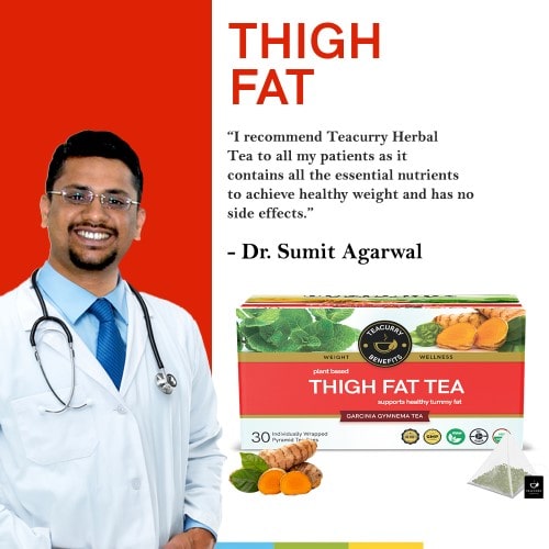 Teacurry Thigh Fat Tea Box approval Doctors Sumit Agarwal