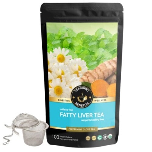 Fatty liver tea pouch with infuser