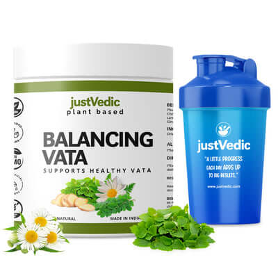 Justvedic Balancing Vata Drink Mix and Shaker