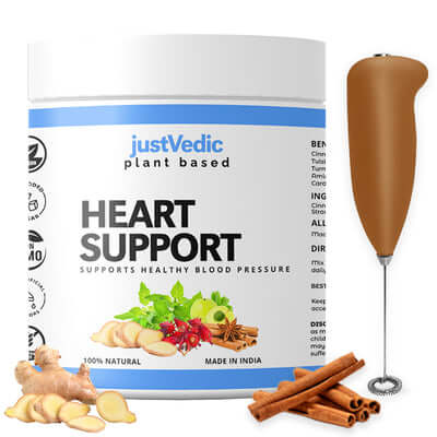 Justvedic Heart Support Mix and Frother