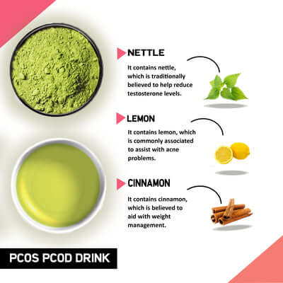 Justvedic PCOS PCOD Drink Mix Benefits and Ingredients 