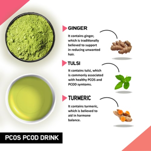 Justvedic PCOS-PCOD Drink Mix Combo Benefits and Ingredients - slimming powder for weight loss - fat burning powder mix