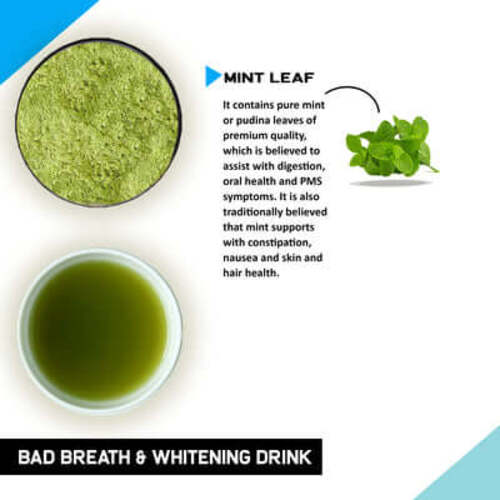 Justvedic Bad Breath & Whitening Drink MIx Benefits and ingredients