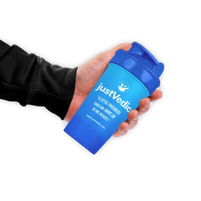 easy to carry Justvedic Shaker Bottle 