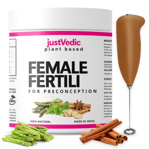 Female Fertili Drink mix with frother