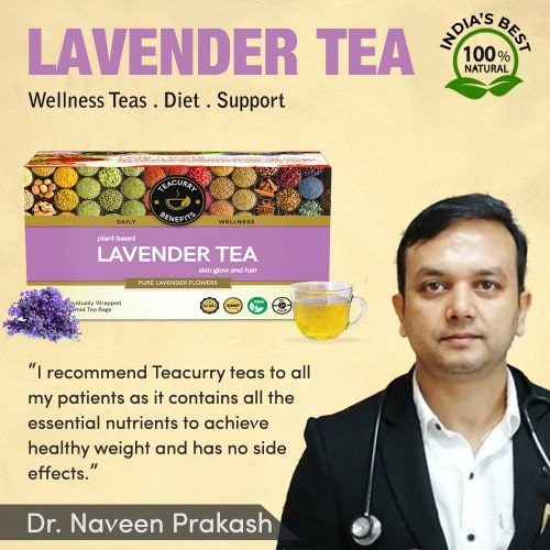 Teacurry Lavender Tea Box Aproved by Doctor Naveen Prakash