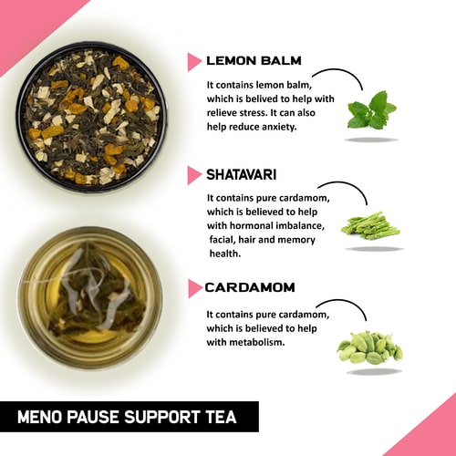Herbal Menopause Tea Blend - 6 Organic Herbs Recipe to Relief
