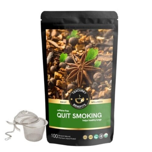 Quit Smoking tea pouch with infuser