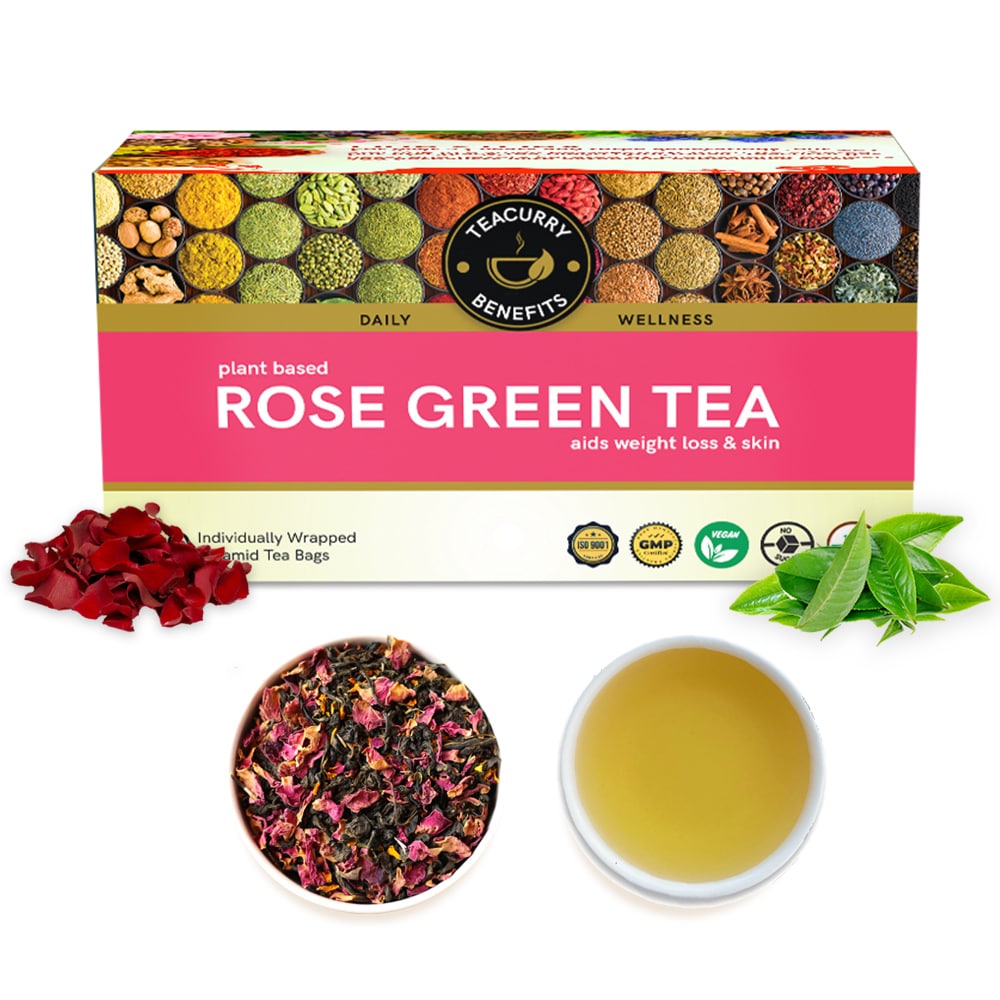 rose green tea box image