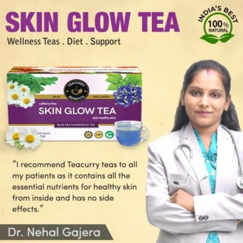 Teacurry Skin Glow Tea Approved By Doctor Nehal Gajera