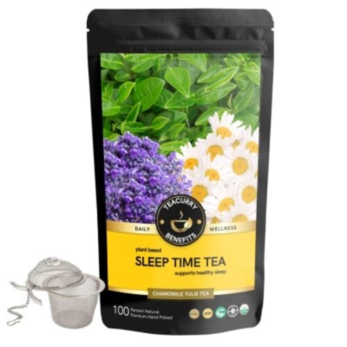 Sleep time tea pouch with infuser