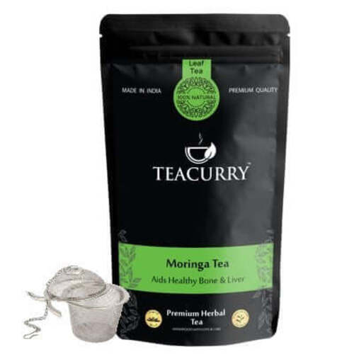 moringa tea with frother