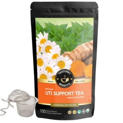 UTI Support tea pouch with infuser