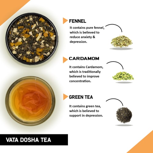 Vata Dosha Tea - Help In Throbbing, Breathing, Blood Flow & Excretion