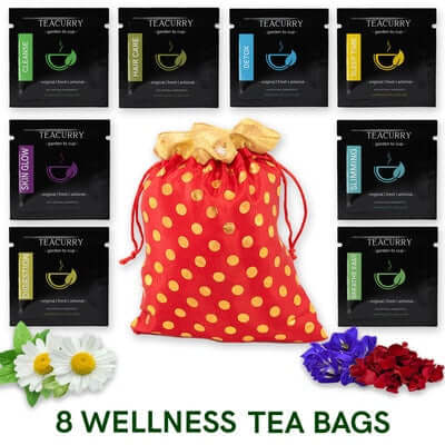 Teacurry Assorted Wellness Sampler Tea Bags