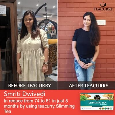 Teacurry Slimming Tea - Before After
