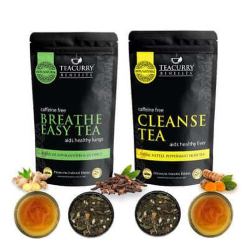 Breath Easy and cleanse tea pouch image