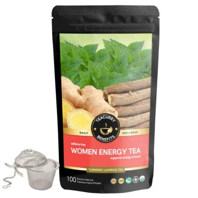 Teacurry Women Energy Tea Pouch with Infuser