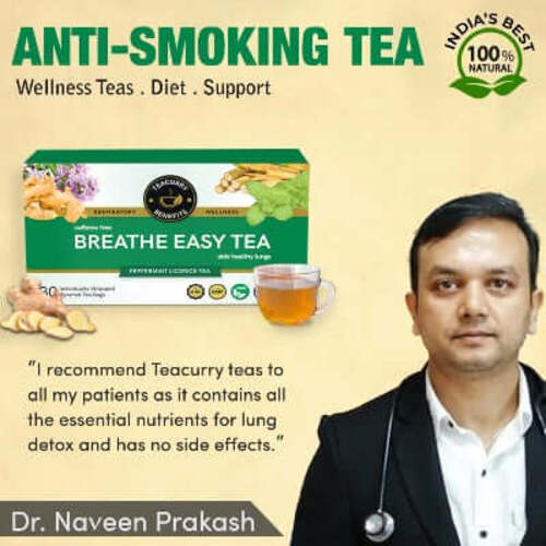 Anti smoking tea recommended by Dr. Naveen Prakash