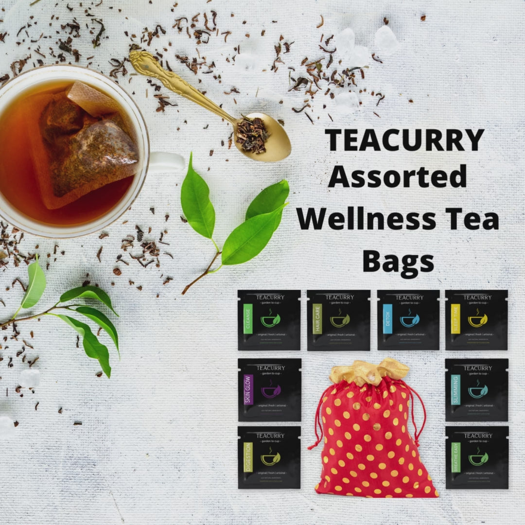Teacurry Assorted Wellness Tea Bags Video