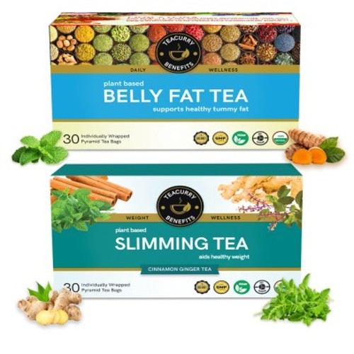 Teacurry Belly Fat Tea and Slimming Tea Combo Pack