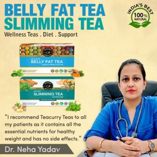 Teacurry Belly Fat Tea and Slimming Tea Combo Recommend by Dr. Neha Yadav