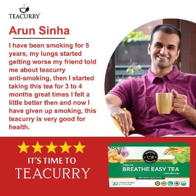 Teacurry Anti Smoking Tea used by Arun Sinha