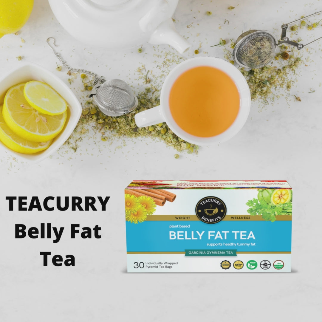 Teacurry Belly Fat Tea Video - flat belly cleanse -  flat tummy detox - best detox tea for belly fat