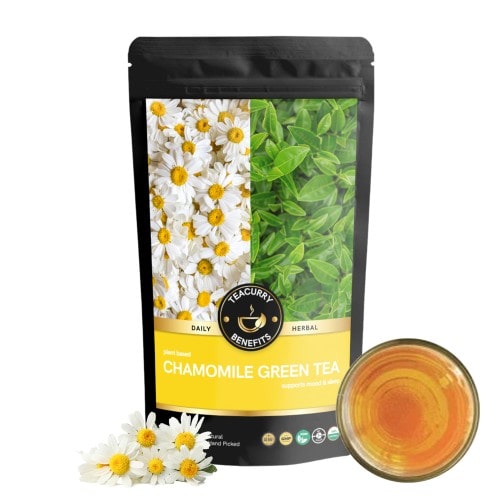 chamomile green tea pouch image