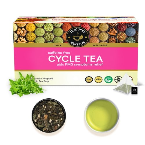 Period Tea box image  - best tea for period cramps - hot tea for period cramps - menstrual pain tea