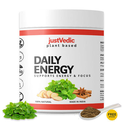 Justvedic Daily Energy Drink Mix Jar