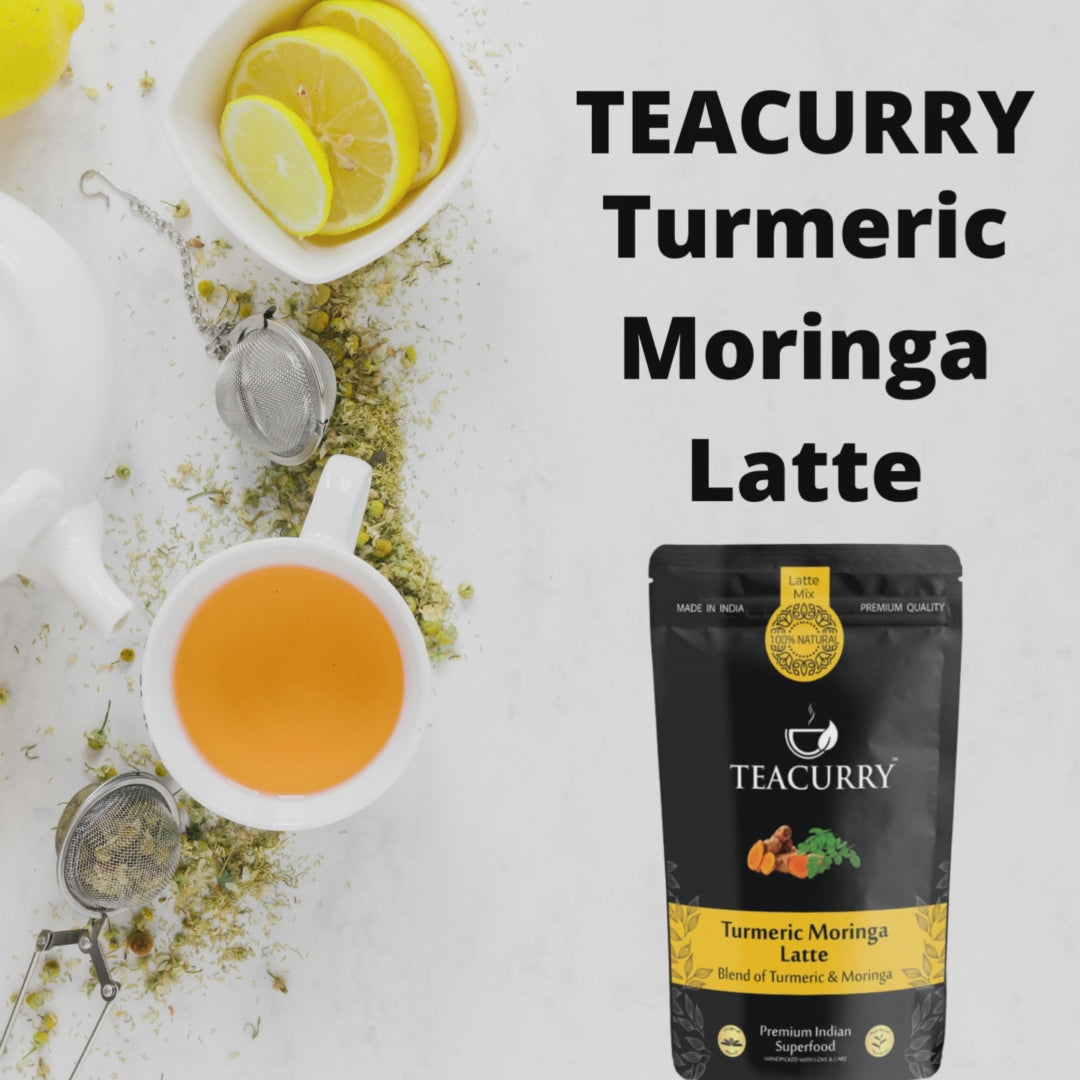 Teacurry Turmeric Moringa Latte Video 