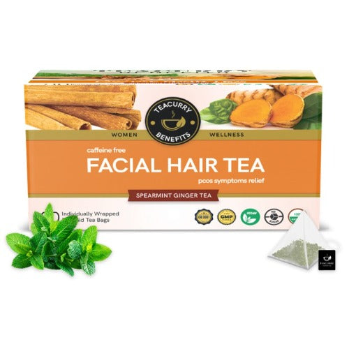 Teacurry Facial Hair  Tea Box - teacurry facial hair removal reviews - spearmint tea hair removal